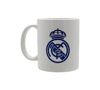 CYPBRANDS Real Madrid, Taza, Taza Cerámica, Menaje, Desayuno, Tazas Originales, Color Blanco, Producto Oficial