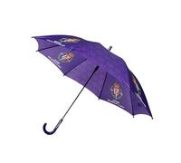 CYPBRANDS - Real Valladolid- Paraguas, Sombrilla Infantil, Diámetro 54 cm, Paraguas para Niños, Automático, Multicolor, Producto Oficial