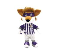 CYPBRANDS Real Valladolid, Peluche, Muñeco, Zorrillo, Pepe, Fútbol, Color Morado, Producto Oficial