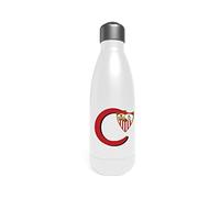CYPBRANDS Sevilla - Botella Agua de Acero Inoxidable, Bidón, Cantimplora, Cierre Hermético, Letra C, 550 ml, Color Blanco, Producto Oficial