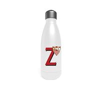CYPBRANDS Sevilla - Botella Agua de Acero Inoxidable, Bidón, Cantimplora, Cierre Hermético, Letra Z, 550 ml, Color Blanco, Producto Oficial