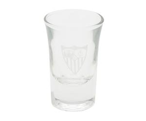 CYPBRANDS Sevilla FC, Vaso de Chupito, Individual, Vaso de Licor, Transparente, Producto Oficial