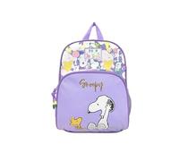CYPBRANDS Snoopy, Mochila, Preescolar, Material Escolar, Bolsa,1950, Color Morado, Producto Oficial