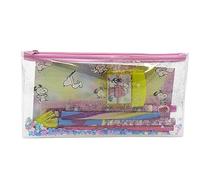 Snoopy- Set papeleria, Material de escritura, Lápices, Accesorios de papelería, Multicolor, Producto Oficial (CyP Brands)