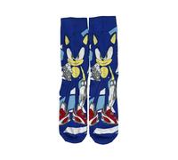 CyP Brands Sonic- Calcetines, Media caña, Medias, Sonic, Color azul, Unisex, Complementos, Talla 36/38, Producto oficial