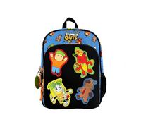 CYPBRANDS Stumble Guys Mochila Escolar Multicolor con Parches Intercambiables, Producto Oficial