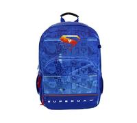 CYPBRANDS Superman, Mochila, Mochila Escolar,Color Azul, Producto Oficial