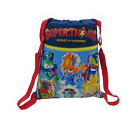 CYPBRANDS- Superthings-Mochila, Saco, Bolsa con cuerdas, Color Azul, Producto Oficial