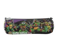 CYPBRANDS Tortugas Ninja- Estuche, Portatodo, Estuche redondo, Material escolar, Ninja Turtles, Multicolor, Producto Oficial