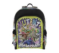 CYPBRANDS Tortugas Ninja- Mochila, Mochila juvenil, Adaptable a carro, Material escolar, Ninja Turtles, Mutants, 43 cm, Multicolor, Producto Oficial