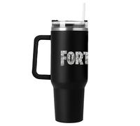 Cypbrands vaso para llevar fortnite 880ml, doble pared de acero, con t