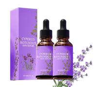 Cyperglow - Suero para la piel con Cyperus Rotundus, calmante y suave, cuidado depilatorio, reduce el crecimiento del vello corporal, para rostro, brazos, piernas, todo tipo de piel (2pcs)