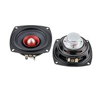 CYPHE 10 5MM Unidad de Altavoz de Gama Completa Cuadrado Bricolaje 4 ohmios 2 5W HiFi Tweeter de Cine en casa Medio- Bajo Altavoz 2pcs Altavoz de estantería