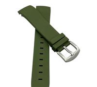 CYPHE Correa de goma natural 22mm accesorios caja no pegajosa pelo general a prueba de agua apto for seiko correa de reloj (Color : Verde, Size : 22mm)