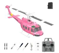 CyplayMach RC ERA C032 UH-1 Huey RC Helicóptero - Escala 1/48 6CH 2.4G Flybarless Avión con giroscopio y posicionamiento de flujo óptico, despegue/aterrizaje con una tecla, versión RTF (1 batería)