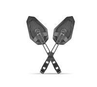 CYPMDW Espejos Retrovisores Laterales Motocicleta para Ducati para Monster 696 para Monster 797 para Monster 821 para Hypermotard 950 para Scramble Aleación Aluminio Espejo Retrovisor La Motocicleta.