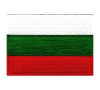 Cypress Collectibles - Parche de bandera de Bulgaria - Aplique bordado de alta calidad - Parches para planchar - Dimensiones: 8,9 x 6,3 cm