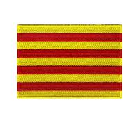 Cypress Collectibles - Parche de bandera de Cataluña - Aplique bordado de alta calidad - Parches para planchar - Dimensiones: 8,9 x 6,3 cm