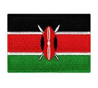 Cypress Collectibles - Parche de la bandera de Kenia - Aplique bordado de alta calidad - Parches para planchar - Dimensiones: 8,9 x 6,35 cm