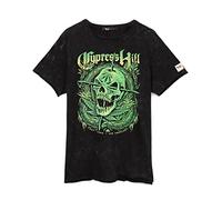 Cypress Hill Camiseta Camiseta Unisex Skull Band Logo Música angustiada tee Top 3XL
