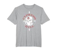 Cypress Hill - Cronología Camiseta, Hombre Tallas Grandes, Gris Jaspeado, 3X Alto
