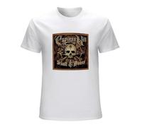Cypress Hill Skull Bones Mens Camiseta Casual Cotton Unisex White Tee Tops, blanco, M