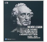 Cyprien Katsaris, Kurt Masur & Gewandhausorchester Leipzig - Mendelssohn : Symphonies Nos 1 - 5, Piano Concertos Nos 1, 2 & A Midsummer Night's Dream