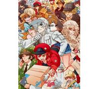 CYQFEZ 1000 Piezas ，Lrregular Jigsaws ，Japanese Animes Hakkekkyuu Leukocyte Cellss At Work! Posters ， Juguetes Educativos para Niños,Yz77Wz