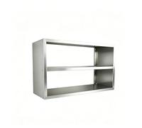 CYQQRDZSW Armario de Pared de Acero Inoxidable, Armario Cocina con Anticaída, Organizador Multiusos para Microondas, Platos y Utensilios de Cocina(60cm/23.6in)