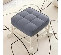 CYQQRDZSW Taburete con Ruedas, Taburete de Pedicura Silencioso, Taburete Móvil para Taller, para Cambiarse de Zapatos, Maquillarse, Limpiar(Purple)