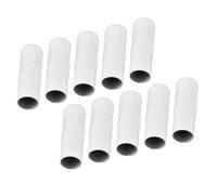 Cyrank 10 Uds E14 Tubo de Metal para Soporte de lámpara de Vela Base de lámpara Accesorios de iluminación 25x80mm E14 Funda de Soporte de lámpara(Blanco)