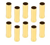 Cyrank 10 Uds E14 Tubo de Metal para Soporte de lámpara de Vela Base de lámpara Accesorios de iluminación 25x80mm E14 Funda de Soporte de lámpara(Dorado 1)