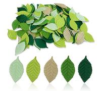 Cyrank 200 Piezas de Hojas Artificiales, Hojas Mixtas, Hojas Verdes para Manualidades, Hojas Florales, Hojas de Rosas Falsas, Hojas Artificiales Mixtas para Manualidades DIY