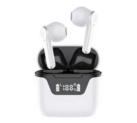 Cyrank Auriculares con Traductor De Idiomas, Soporte Bluetooth, Traducción De 144 Idiomas, Traductor Inalámbrico, Dispositivo Traductor De Auriculares para Viajes De Negocios Y Aprendizaje(Blanco)
