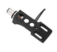 Cyrank Cabezal De Cartucho De Tocadiscos, Kit Combinado De Cartucho De Cabezal De Tocadiscos Aleación De Aluminio Portaagujas De Lápiz Capacitivo De Alta Resistencia para Varios Fonos(Negro)