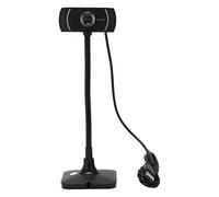 Cyrank Cámara Web, Cámara De Computadora HD De Enfoque Manual con Unidad De Micrófono Cámara De Transmisión USB Gratuita para Grabación De Video Conferencia De Llamadas