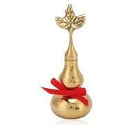 Cyrank Chino Buena Suerte Wu Lou, latón Dorado Hu Lu Calabaza Estatua Feng Shui Figura Coleccionable Escultura decoración del jardín del hogar