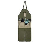 Cyrank Delantal De Carpintero Con Protección Para Piernas, Delantal De Jardinería Con Bolsillos, Delantales Impermeables, Cuello Ajustable, Resistente En Cocina, Jardinería Al Aire Libre