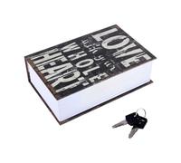 Cyrank Diversion Book Secret Safe 2 Keys Small Hidden Safe Security Box Diccionario portátil Lock Box Safe para Dinero en Efectivo, Joyas, Pasaporte y Otros Objetos de Valor(Love)