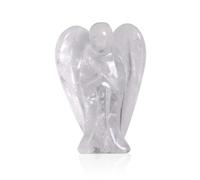 Cyrank Figura del ángel de la guardiana, Figuras de Cristal de ángel de Bolsillo curación decoración de Cristal curación Estatua decoración de Escritorio para la decoración de la Oficina del hogar