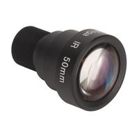 Cyrank Lente De Placa única 50mm 5MP HD M12 Interfaz Aleación De Aluminio HD Lente De Placa única para Cámara Web De Seguridad CCTV