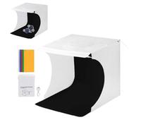 Cyrank Mini Caja De Luz para Estudio Fotográfico, Kit De Tienda De Luz para Fotografía Plegable Portátil con 6 Tipos De Fondos De Color para Exhibición De Productos De Tamaño Pequeño(6 Colores)