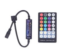 Cyrank Mini Controlador LED RGBW de 5 Pines, Controlador Remoto RF, Mini Tira de lámpara LED RGBW USB, transmisión remota táctil Completa, Controlador Ultrafino
