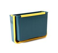 Cyrank Mini Cubo De Basura Plegable Colgante Para Puerta De Armario De Cocina, Recogedor De Basura Para Fregadero, Pequeño Cubo De Plegable Debajo Del Fregadero, Mini Cubo De(blue)