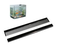 Cyrank Peine de desbordamiento de Acuario, Peine de vertedero de pecera Negra de 320 mm de Longitud Sumidero Marino extraíble para Evitar Que los Peces camarones entren en la Caja de desbordamiento