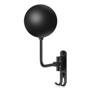 Cyrank Soporte para Casco de Motocicleta de 180°, Soporte para Casco montado en la Pared, Soporte Giratorio para Motocicleta con Gancho, Colgador de Accesorios de Bicicleta de Metal para