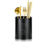 Cyrank Soporte Para Utensilios De Cocina, Escurre Cubiertos, Soporte Utensilios Cocina, Organizador De Para Cuchara, Para De, 3.94x5.12in(Negro)