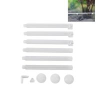 Cyrank Tira De Burbujas para Acuario, Difusor De Burbujas De Plástico para Acuarios Accesorios para Peceras con 3 Ventosas