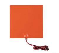 CYRENT Almohadilla calefactora de silicona flexible de 8 x 8 pulgadas, 200-400 W, termistor de 100 K, IP68, impermeable, para impresora de temperatura precisa y proyectos de bricolaje (110 V)