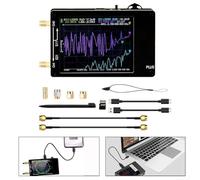 CYRENT Analizador de red vectorial portátil de 50 KHz-2.7 GHz, analizador de antena RF de pantalla táctil de 4 pulgadas, probador VNA HF VHF UHF, parámetros S (con tarjeta de memoria 32G)